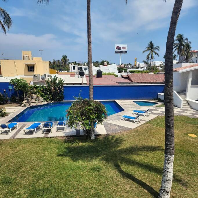 Departamento 2 recamaras para 6 Personas 3 albercas playa a 50 mts wifi Manzanillo Exterior foto
